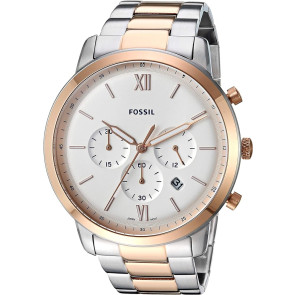 Bracelet de montre Fossil FS5475 Acier inoxydable Bicolore 22mm